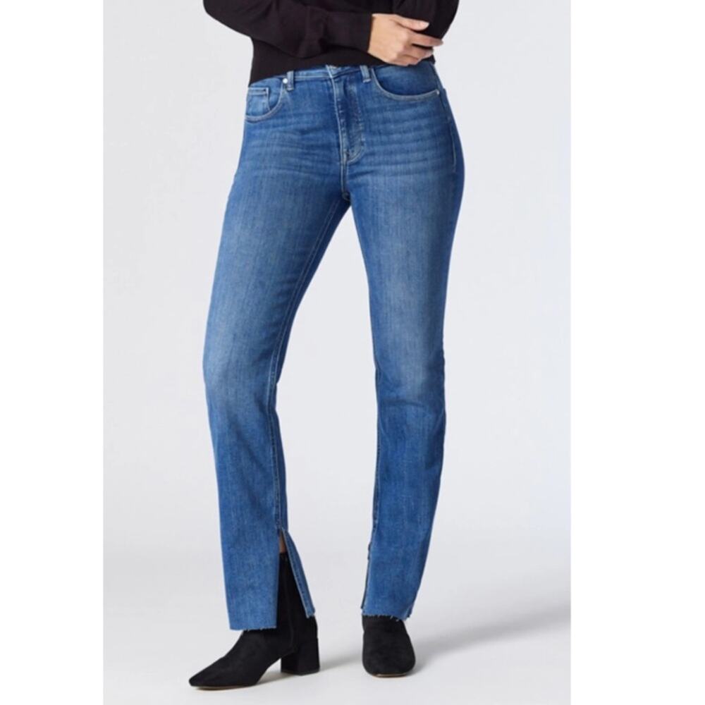 Mavi Womens 28 Maria High Waist Raw Hem Split Straight Leg Jeans NEW